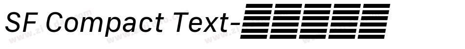 SF Compact Text字体转换